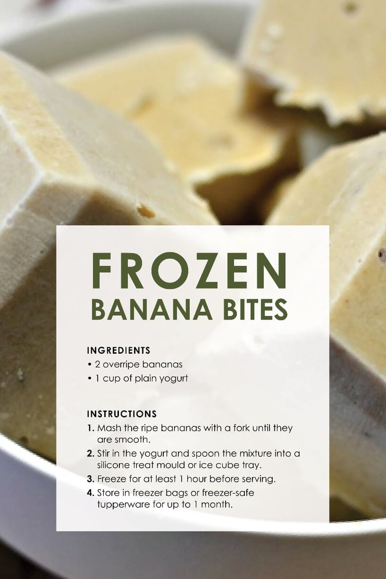 Frozen banana for cheap teething puppy